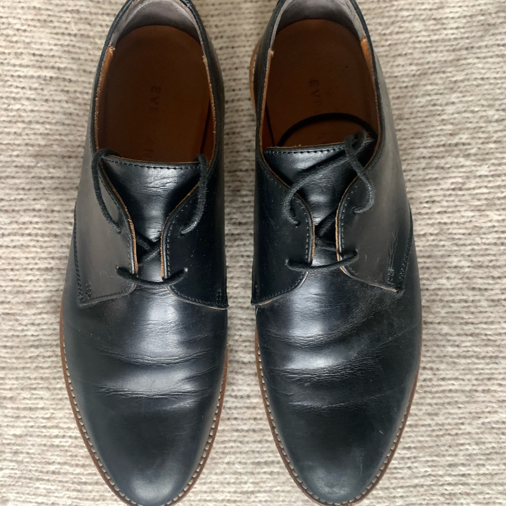 Lightly Used Everlane Modern Oxford Black Size 7.5 (EU38)